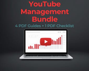 YouTube Management Bundle, 5 PDF Files all together, in English