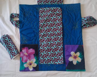 Fasciatoio Portatile Artigianale su Misura – Kit Cambio con 2 Telini Impermeabili – Borsa Fasciatoio Unica – Handmade nomad Changing Mat