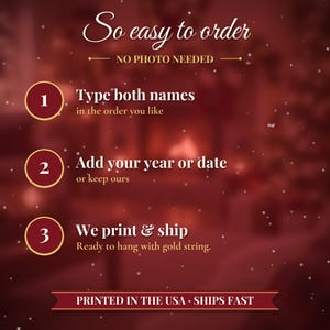 First Christmas Married Ornament 2026, Winter Cabin Mr and Mrs Keepsake, Newlywed Gift for Couple, Custom Wedding Ornament image 4