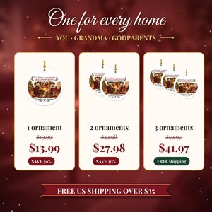 First Christmas as Grandparents Ornament 2026, New Grandparents Gift, Grandma and Grandpa Keepsake, First Grandchild Ornament image 7