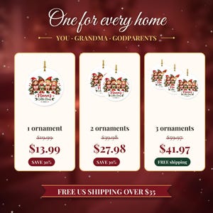 Grandkids Ornament 2026, Nana Christmas Ornament with Grandchildren Names, Cute Elves Keepsake, Gift for Grandma from Kids image 7