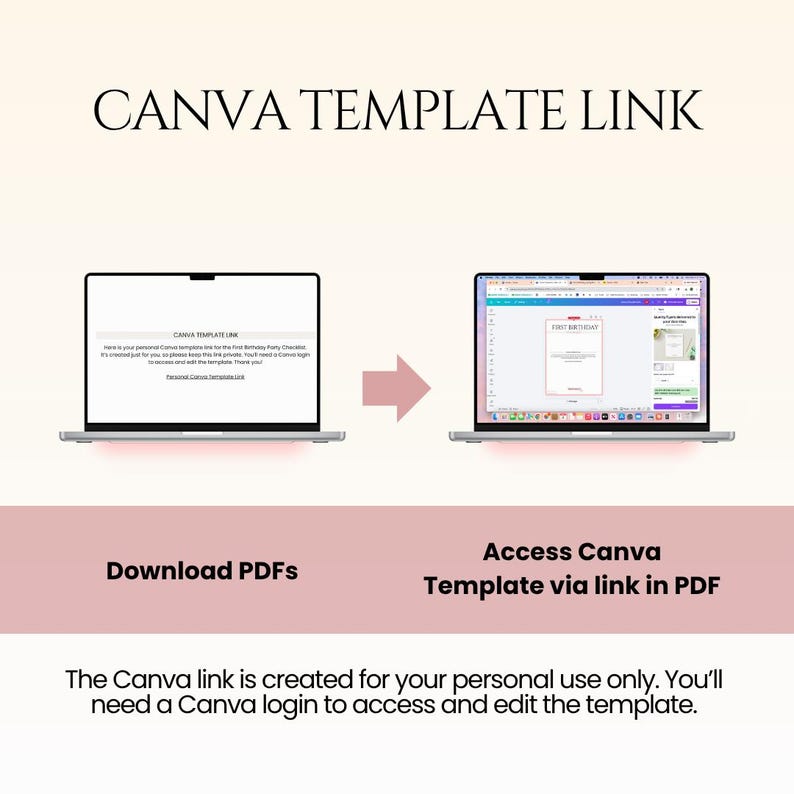 canva link access instructions
