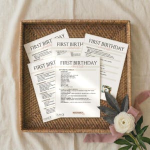 First Birthday Party Themes Activities Food Favor Ideas