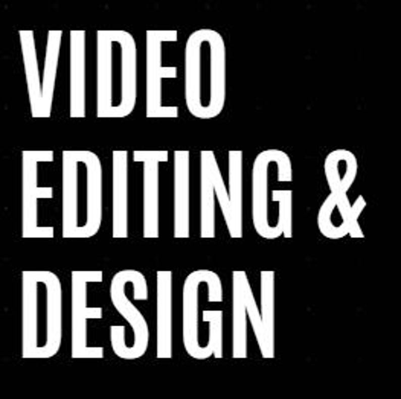 Video Editing and Design - Etsy