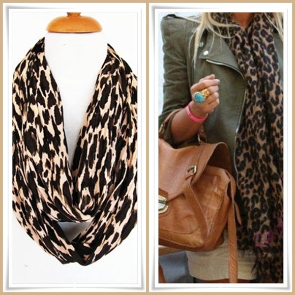 Elegant Leopard Scarf, Summer Trends, Gift For Her