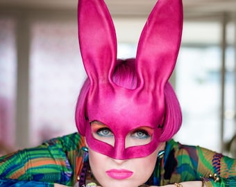 Rabbit mask. Leather mask. Donnie Darko mask