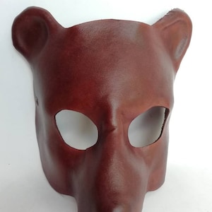 Bear mask. Fur mask. Animal mask