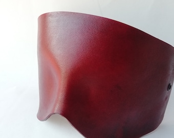 Leather bandage. Blindfold mask