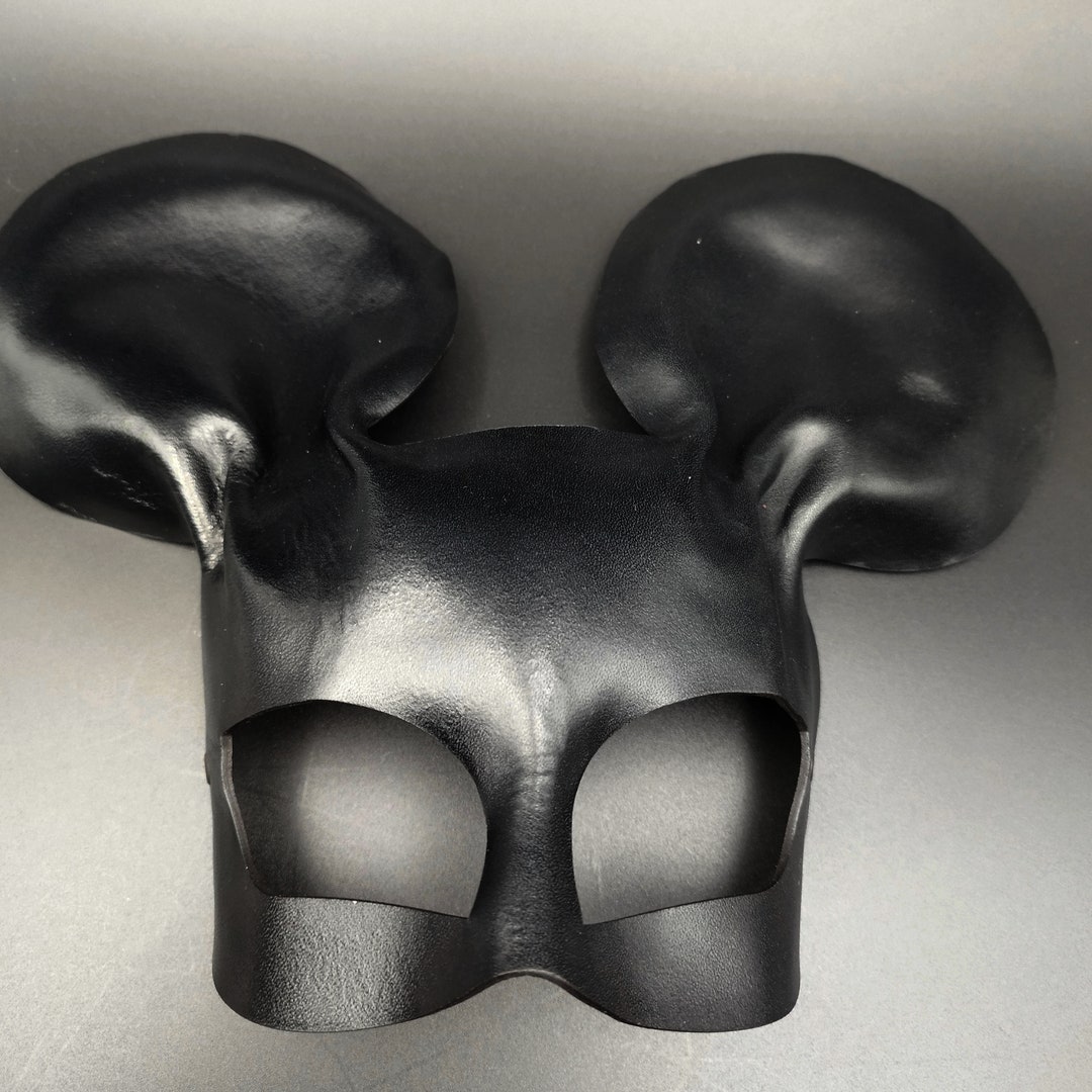 Blue Mouse Mask Mouse Cosplay Mask. Leather Mask. Mouse Mask - Etsy