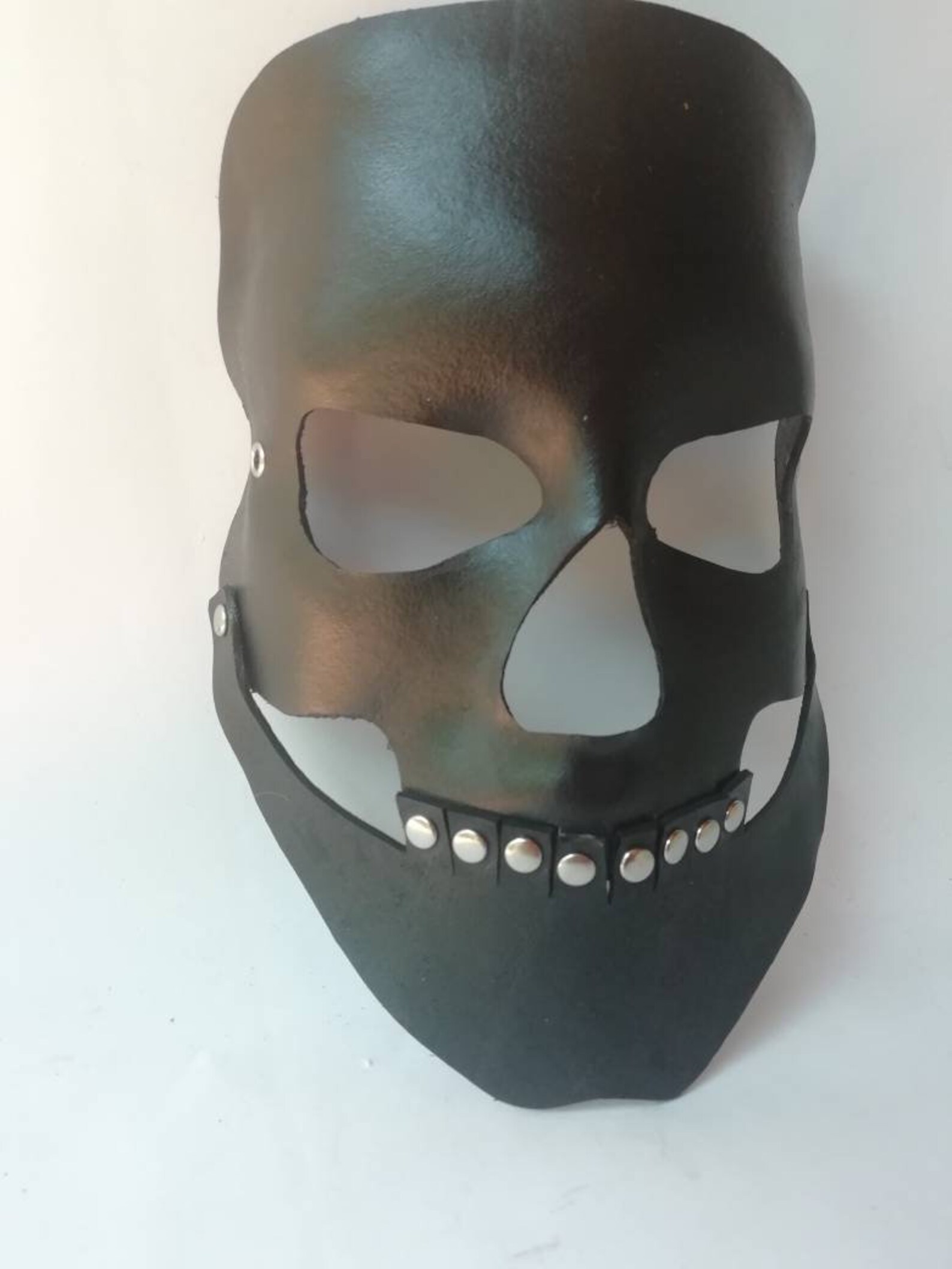 Skull Mask Made of Leather. Skeleton Mask Etsy