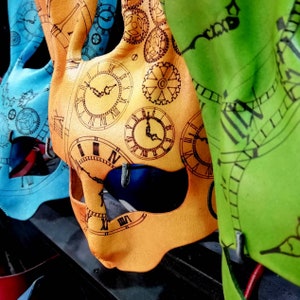 Steampunk style rabbit mask. Made in leather