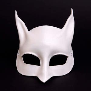White leather mask. Gatubela