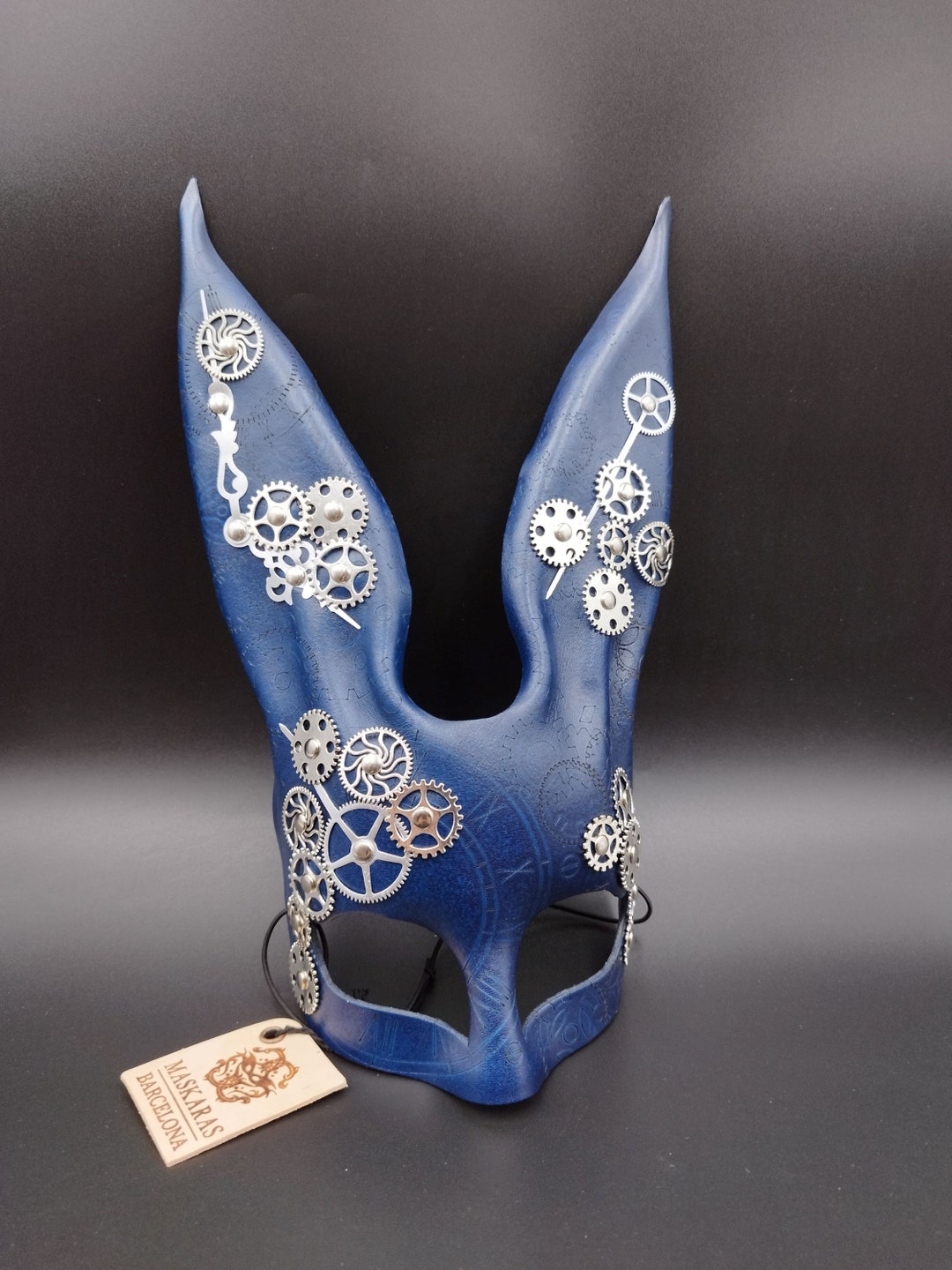Steampunk Rabbit Mask. Leather Mask. Bunny Mask. S - Etsy