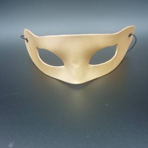 Máscara de cuero. Mascarade mask Oro