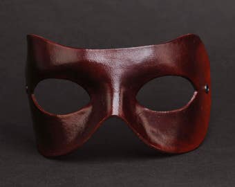 Máscara Marron Carnaval, Carnival Brown Mask, Máscarada, Antifaz, Máscara Disfraz, Máscara Fiesta, Party Mask, Máscara de cuero