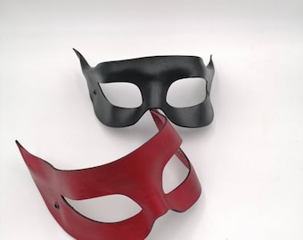 SUPERHERO. Superhero mask. Leather mask.