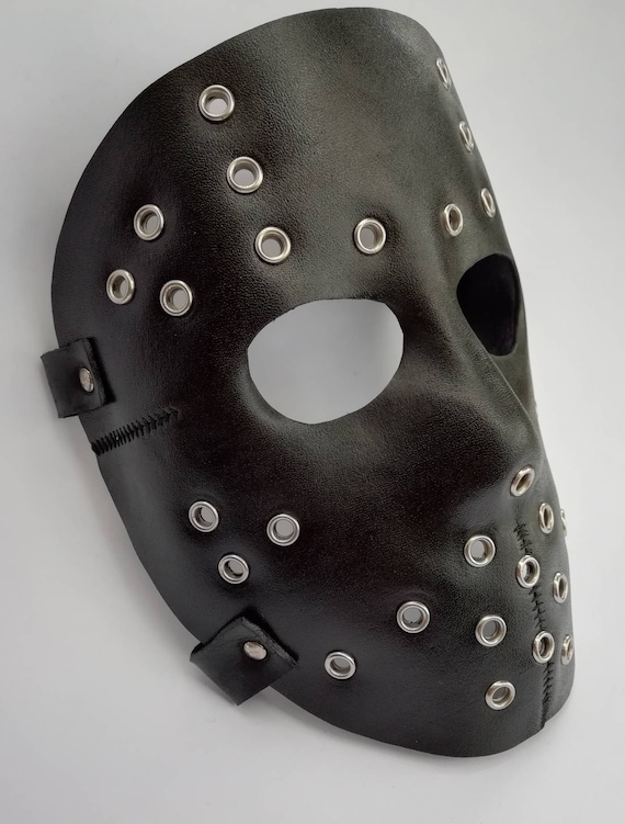 velsignelse insulator Jabeth Wilson JASON MASK. Leather Mask. Halloween Hand Made Mask - Etsy
