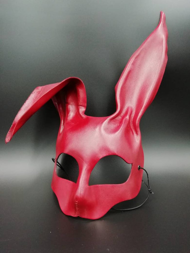 Leather mask. Bdsm mask. cosplay mask image 7