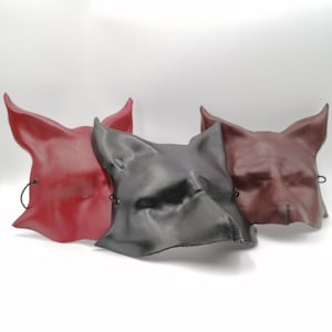 Vossenblinddoek. Leren verband.