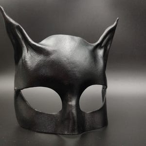 Small cat mask. Leather mask