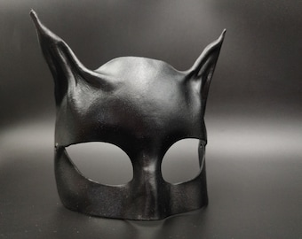 Cat mask. Leather cat mask