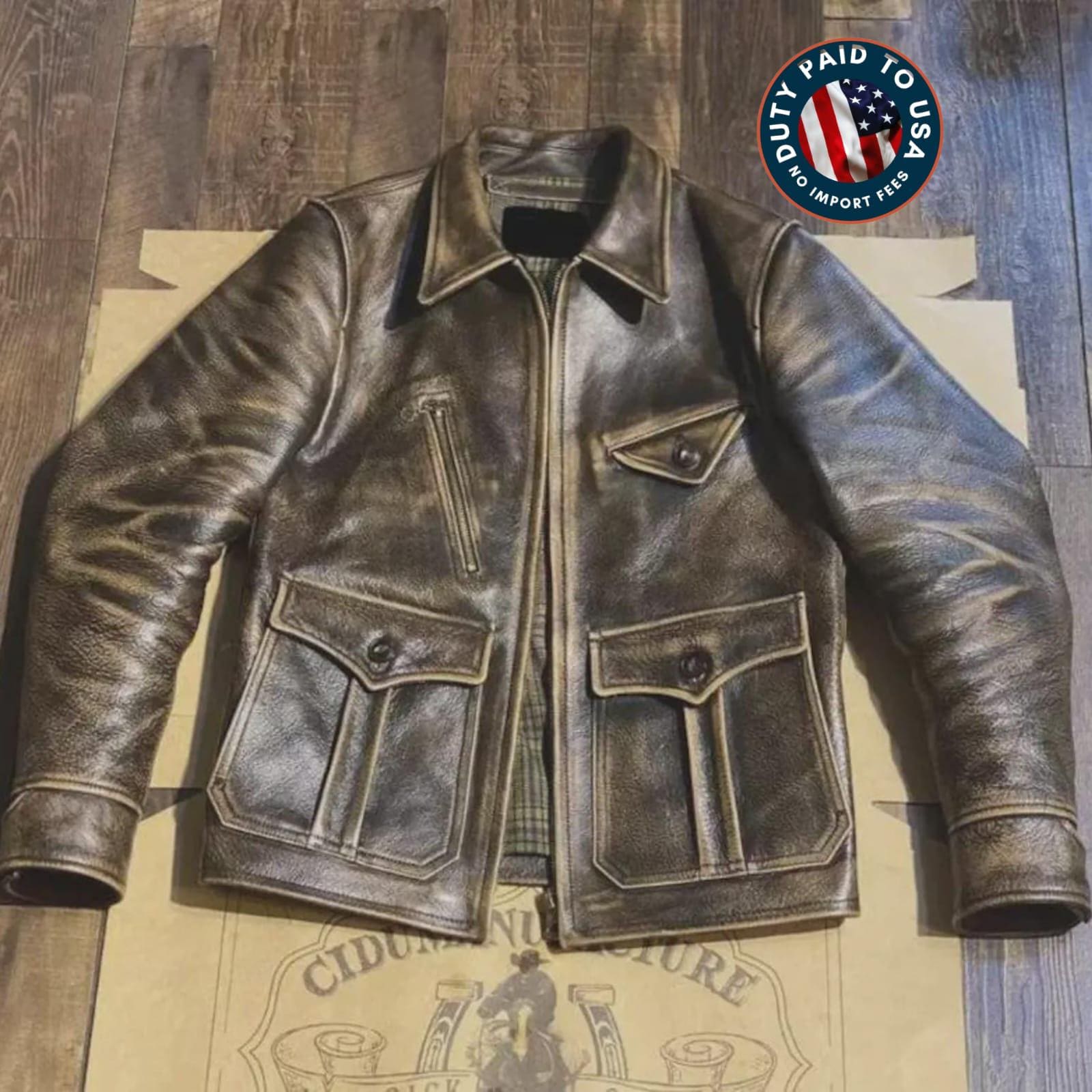Mens Vintage Deerskin Jacket - Etsy