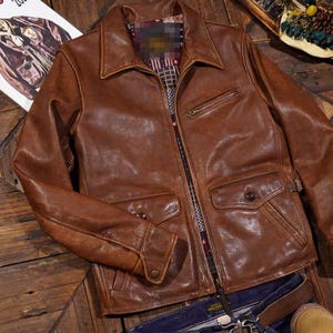 Rrl leather jacket - Etsy 日本