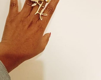 Chunky Brass Ring – Unique Handmade Statement Jewelry Gift