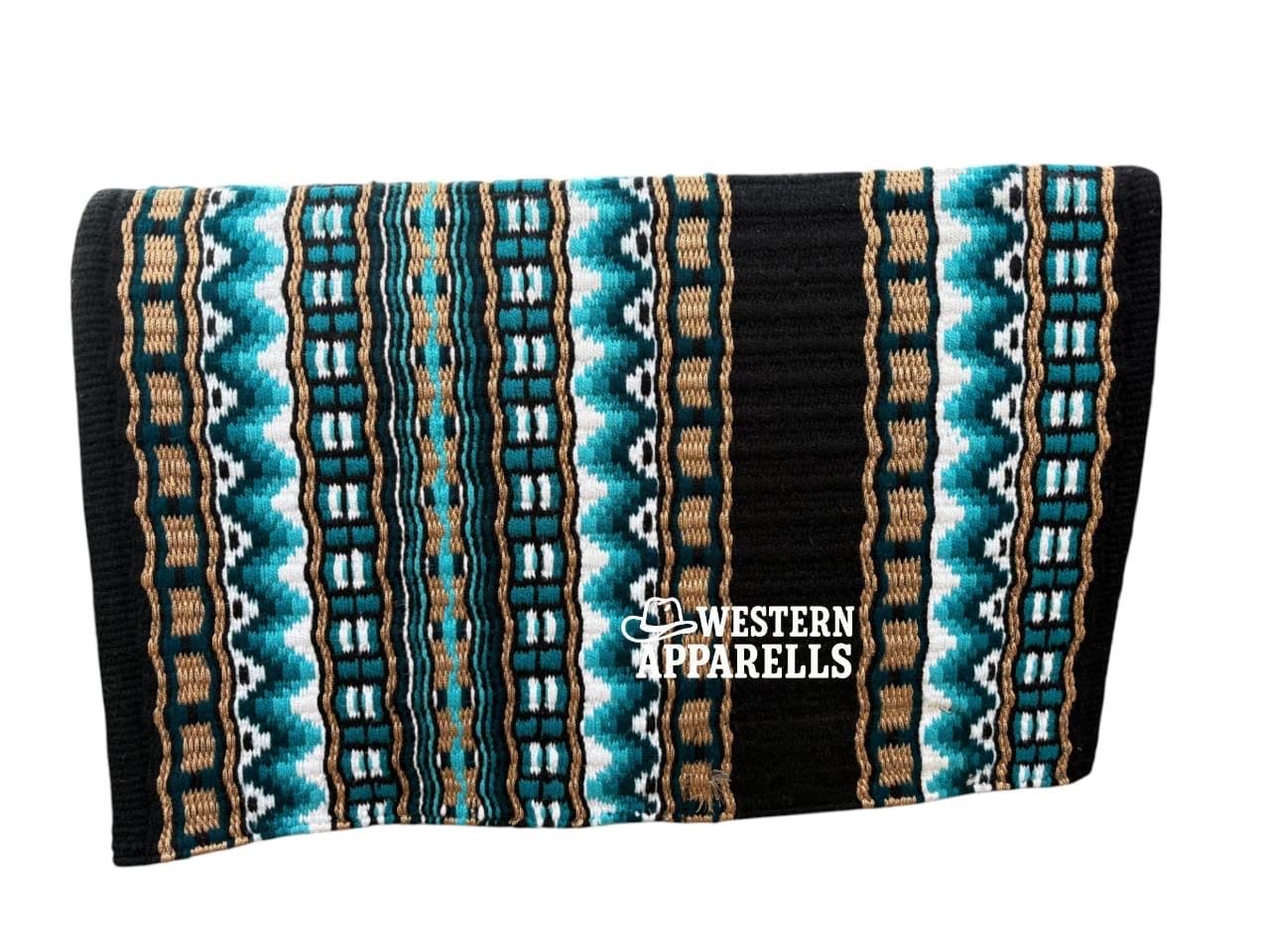 Couverture De Selle Western Ridex - Toutes Tailles - Laine - Pour Concours