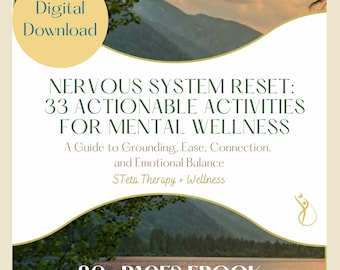 Libro electrónico para restablecer el sistema nervioso: 33 actividades para el bienestar mental y la conexión con uno mismo (descarga digital)