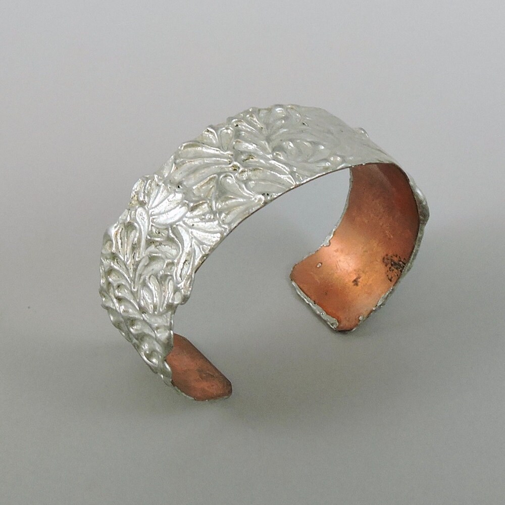 Stamped Solder Cuff Bracelet Copper Cuff Copper Bracelet 6 Etsy