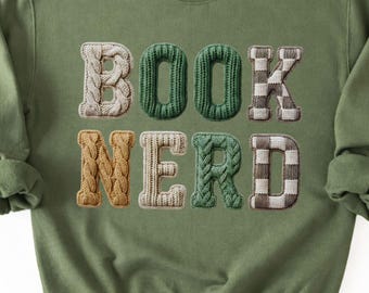 Book Nerd PNG | Funny Book Lover Shirt Design (Digital Download)