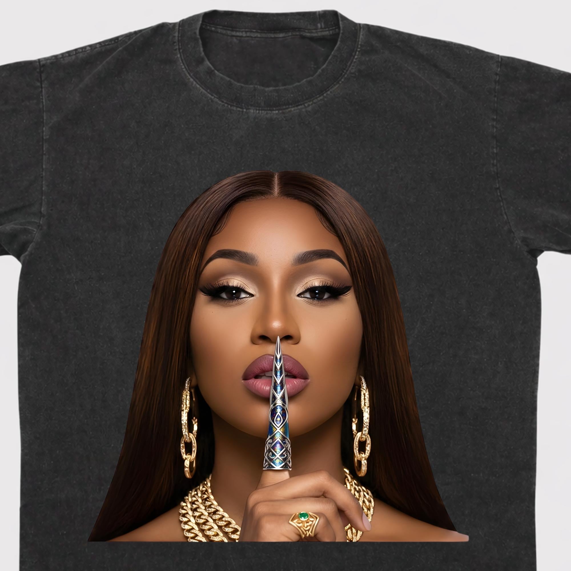 Cardi B PNG Graphic, Miss Drama Tour Style, Hip Hop Rapper Art (digital ...