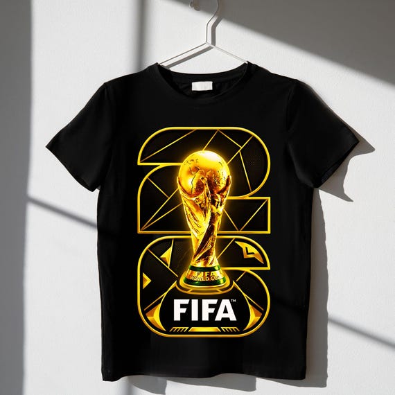 FIFA World Cup 2026 Trophy Graphic, Soccer Football Shirt Design (Digital Download)