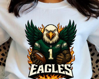 Eagles Football Shirt Design, Philadelphia, PNG (Digital Download)