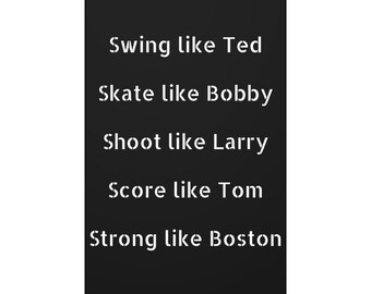 Boston Strong Sports Roll Call Canvas Art Wraps, Gifts for Sports Fans, Boston Red Sox, New England Patriots, Tom Brady, Celtics, Bruins