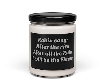 Cheap Trick Lyric Soy Candle: "I Will Be The Flame" Scented Home Decor
