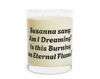 The Bangles Lyric Scented Candle - Dreamy Flame Quotes, Relaxation Gift, Aromatherapy, Unique Candle, Susanna Hoffs