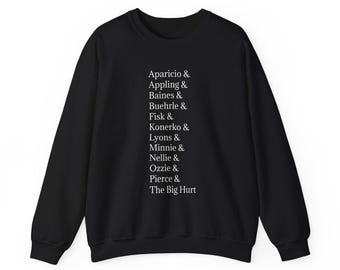 Chicago White Sox Roll Call Retired Numbers Frank Thomas Ozzie Guillen Carlton Fisk Paul Konerko Baseball Sweatshirt