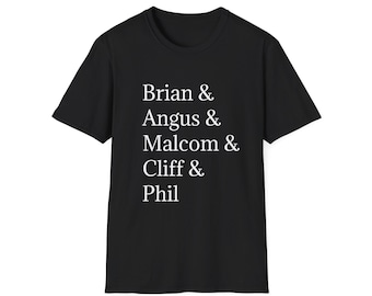 AC/DC Rock and Roll Band T-Shirt - Unisex Softstyle Tee