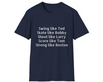 Boston Sports Legends T-Shirt, Unisex Softstyle Tee