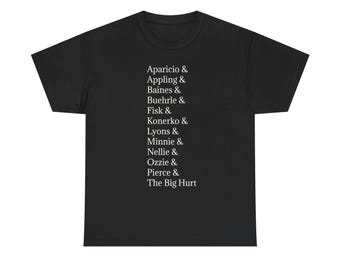 Stand by Me Roll Call Tee: Lachance, Duchamp, Chambers, Vern (100% Cotton)