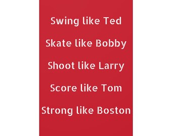 Boston Strong Sports Roll Call Canvas Art Wraps, Gifts for Sports Fans, Boston Red Sox, New England Patriots, Tom Brady, Celtics, Bruins
