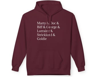 Back to the Future Fleece Hoodie: Unisex Cozy Movie Fan Gift