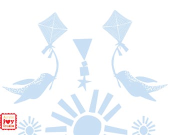 Instant Download, Blue Animal Nursery Print (Digital Download)