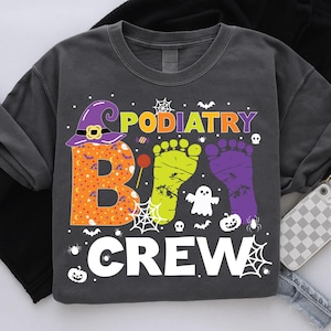Podiatry Boo Crew Png, Funny Ghost Footprint, Halloween Spooky, Halloween Foot Doctor Podiatrist, Ghost Gift For Halloween, Spooky Costume