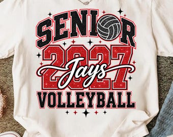 Senior Volleyball 2027 PNG, Senior 2027 Volleyball, Class of 2027 Volleyball PNG, Graduation Volleyball PNG, Senior Athlete Design