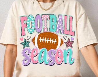 Retro Football Season PNG, Touchdown Game Day PNG, Vintage Football Shirt Design, Football Mom PNG, Varsity Sports Sublimation