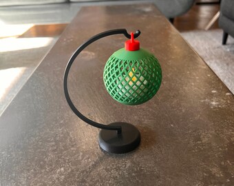 Christmas Ball Ornament Tea Light with Hanger