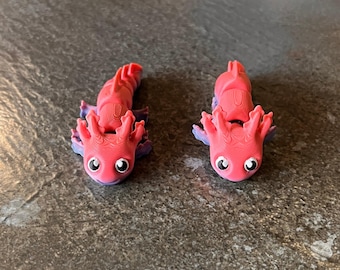 Articulated Axolotl: 3D Printed Flexible Figurine